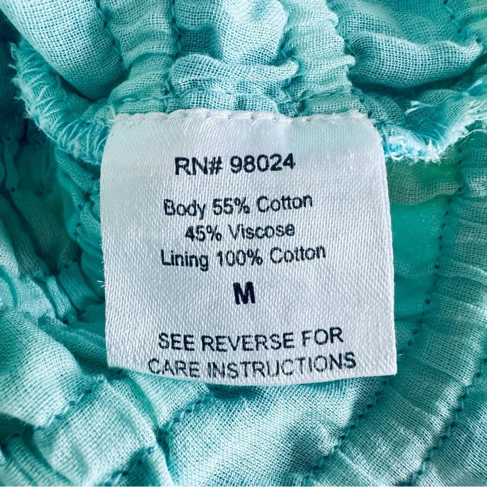 Love The Label Cora Smocked Tie Dye Top Canary Tie Dye Size Medium NWT - Picture 9 of 11
